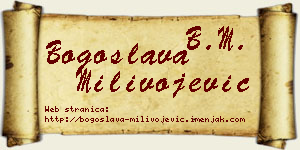 Bogoslava Milivojević vizit kartica